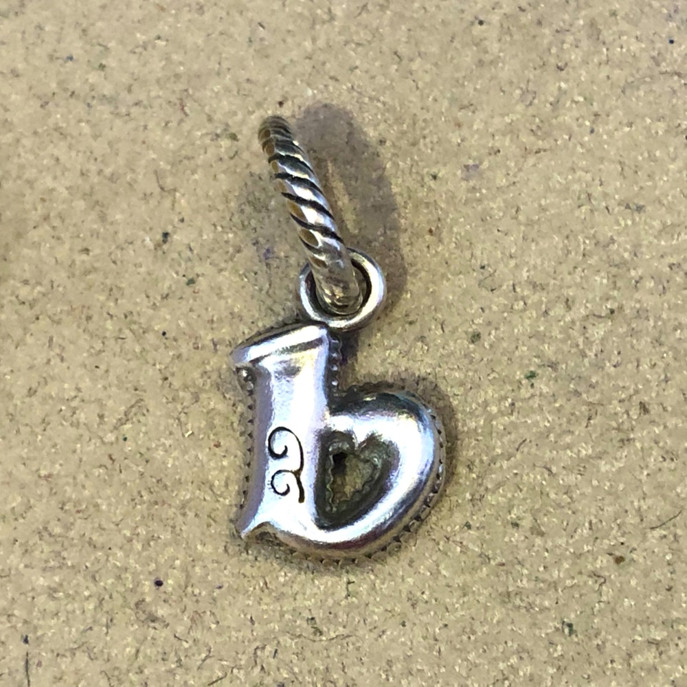 🆕 Brighton Alphabet Collection letter b charm Silver initial Retired